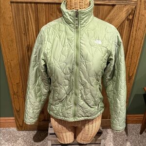 The North Face Women's Light Green Puffer Jacket